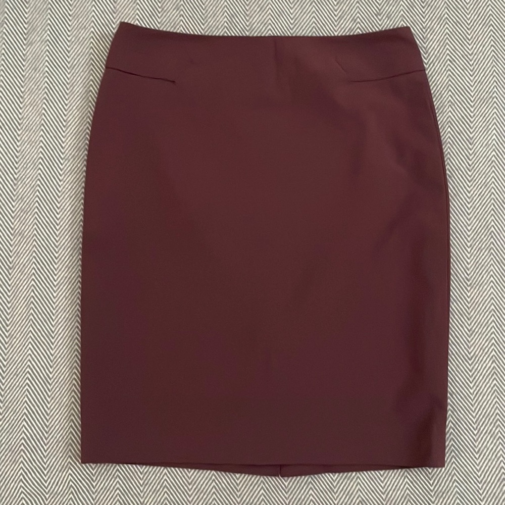 THE LIMITED MAROON PENCIL SKIRT